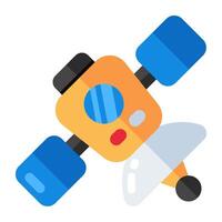 Trendy vector design of spaceship