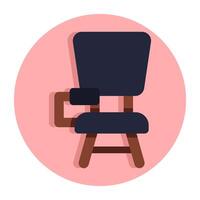 moderno diseño icono de estudiante silla vector