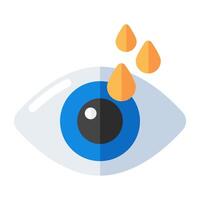 icono de diseño moderno de gotas para los ojos vector