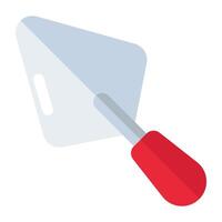 Vector design of trowel, flat icon