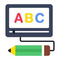 A perfect design icon of online education vector