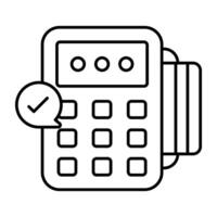 A premium download icon of point of sale vector