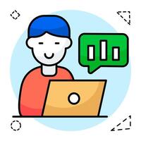 A perfect design icon of business chat vector