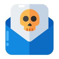 Trendy vector design of mail hack