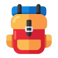 A beautiful design icon of backpack vector