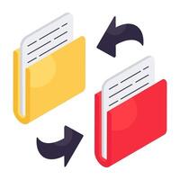 A unique design icon of folder vector