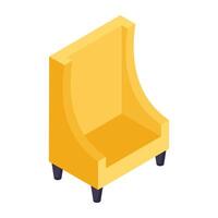 Modern design icon of sofa vector