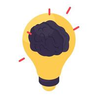 Modern design icon of creative mind vector