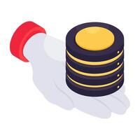 An icon design of server care vector