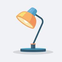 table lamp flat design vector illustration