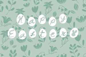 Easter eggs background pattern seamless vector illustration