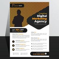 modern and creative corporate business flyer or poster design template. vector