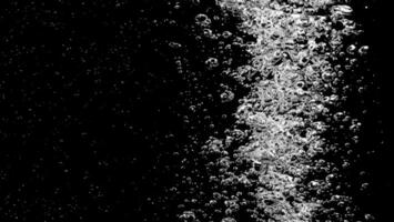 AI generated Soda water bubbles splashing underwater against black background. photo