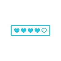 Lives, hearts icon. Isolated on white background vector