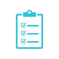 Checklist. Check mark icon. From blue icon set. vector