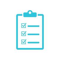 Checklist. Check mark icon. From blue icon set. vector