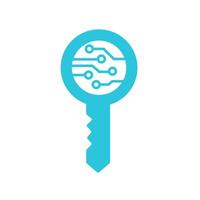 Public key. From blue icon set. vector