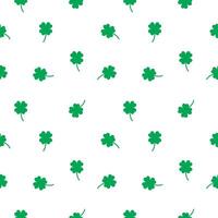 Good luck symbol, Four leaf green clover seamless pattern, background, bring luck, your lucky symbol, day of luck, pocket lucky token symbol vector