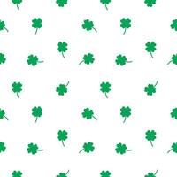 Good luck symbol, Four leaf green clover seamless pattern, background, bring luck, your lucky symbol, day of luck, pocket lucky token symbol vector