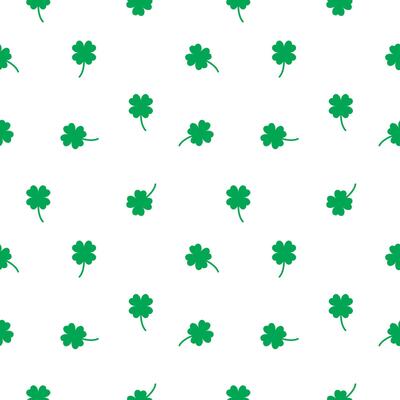 Good luck symbol, Four leaf green clover seamless pattern, background, bring luck, your lucky symbol, day of luck, pocket lucky token symbol