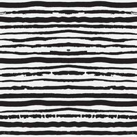 Vector seamless pattern with grunge horizontal stripes. Black and white background. Grunge texture with brush strokes. Designs for fabric, wallpaper, border, wrapping paper.