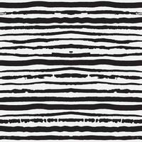 Vector seamless pattern with grunge horizontal stripes. Black and white background. Grunge texture with brush strokes. Designs for fabric, wallpaper, border, wrapping paper.