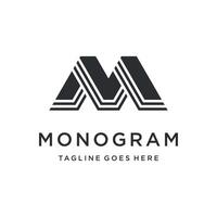 Easily Editable Letter M Monogram, Perfect For Logo Design Icons vector