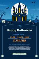 Halloween spooky cartoon illustration. Halloween Graphic design vector