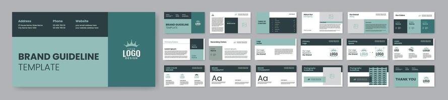 Brand Guidelines Preview A4 Vertical vector