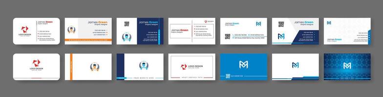 Introduction Business Card for Own Business. Simple Business Card Layout vector