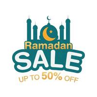 Ramadán bandera venta, pegatina, etiqueta, descuento, etiqueta, grande venta, mega venta, nuevo rebaja vector