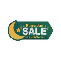 Ramadan banner sale, sticker, tag, discount, label, Big Sale, Mega Sale, New Sale vector