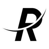 logo letra r vector