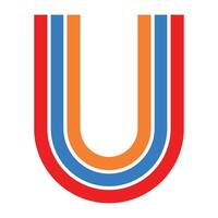 letter U logo vector illustration design