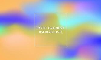 pastel abstract gradient background with colorful color vector