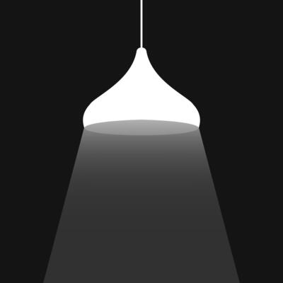 lamp minimalist design background with contrast color