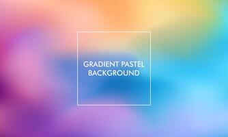 pastel abstract gradient background with colorful color vector