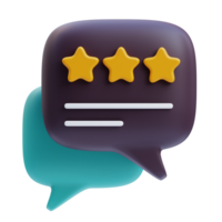 3D Feedback icon on transparent background png