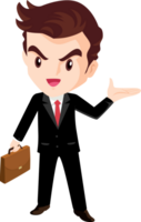 smart business man character png