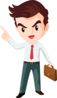 smart business man character png