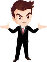 smart business man character png