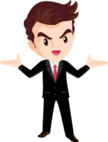 smart business man character png