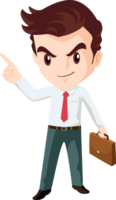 smart business man character png