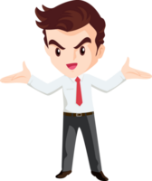 smart business man character png