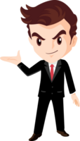 smart business man character png