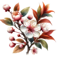 AI generated beautiful flowers spring png