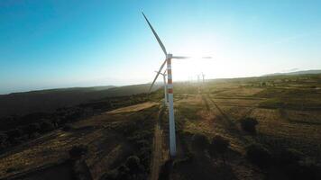 Through the wind turbine blades video