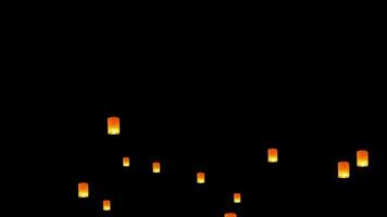 lampion vesak nuit lanternes animation 4k video