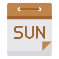 Sunday Icon For web, app, infographic, etc vector