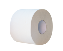 Front view or side view set of tissue paper or toilet paper roll isolated with clipping path in png file format